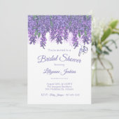 Wisteria Garden Bridal Shower Kaart (Staand voorkant)