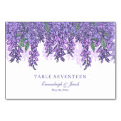 Wisteria Garden Romance Paarse bruiloft Kaart (Voorkant)