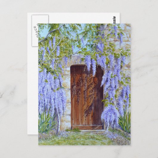 wisteria gate card briefkaart (Voorkant / Achterkant)