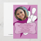 Wisteria geen tijd om foto's van Bowling te maken Kaart (Voorkant / Achterkant)