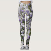 Wisteria grote bloemen legging (Voorkant)