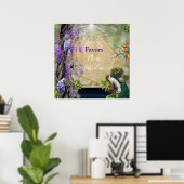 Wisteria & Grote vogels, Dreamweaver Themes Poster (Thuiskantoor)
