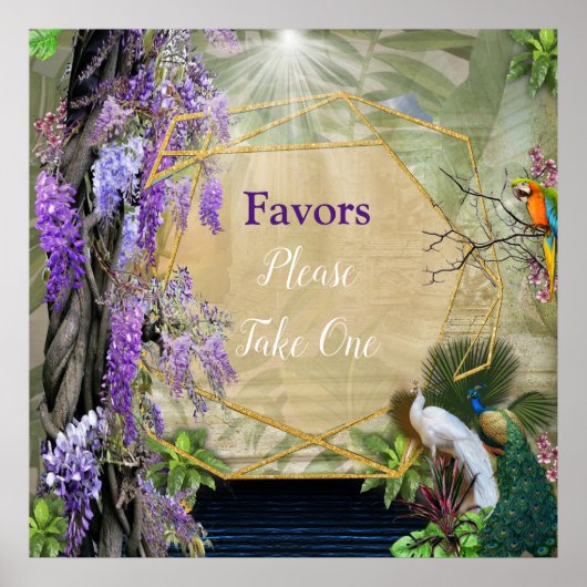 Wisteria & Grote vogels, Dreamweaver Themes Poster (Voorkant)