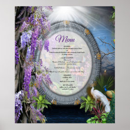 Wisteria & Grote vogels Duizelingthema Poster