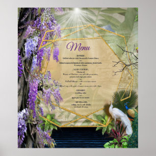 Wisteria & Grote vogels Duizelschapsthema Poster