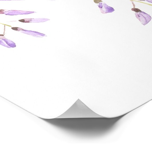 Wisteria in bloei 2023 poster (Hoek)