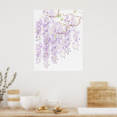 Wisteria in bloei 2023 poster (Keuken)