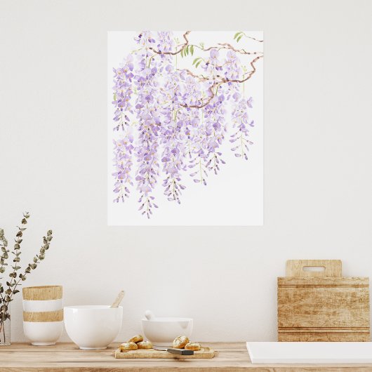 Wisteria in bloei 2023 poster (Keuken)