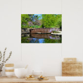 Wisteria in Bloom op de brug van Loose Park Poster (Keuken)
