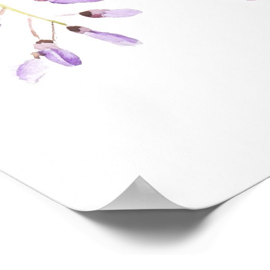 wisteria in bloom poster (Hoek)