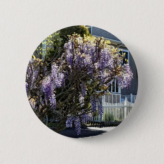 Wisteria in Bloom Ronde Button 5,7 Cm (Voorkant)