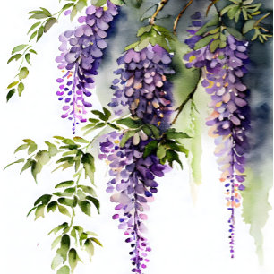 Wisteria in de schaduw decoupage tissuepapier