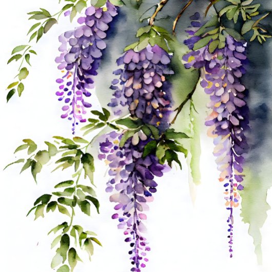 Wisteria in de schaduw decoupage tissuepapier