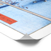 Wisteria in Kameido Shrine Hiroshige Fine Art Poster (Hoek)