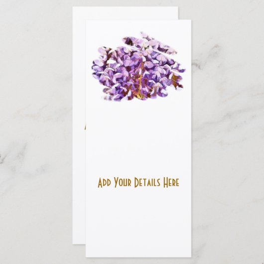 WISTERIA-KAART (Voorkant / Achterkant)