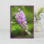 Wisteria Kaart (Staand voorkant)