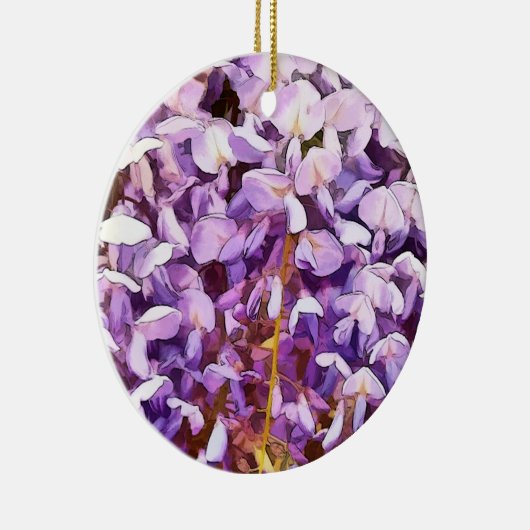 WISTERIA KERAMISCH ORNAMENT (Rechts)