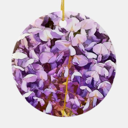 WISTERIA KERAMISCH ORNAMENT (Achterkant)