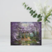 Wisteria Lake Art Briefkaart (Staand voorkant)