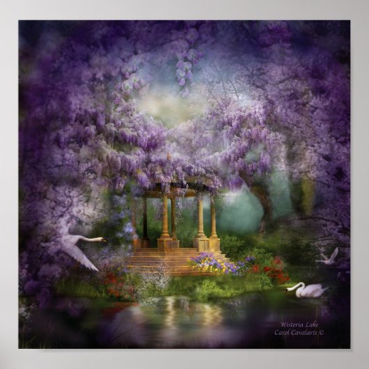Wisteria Lake Art Poster/Print Poster (Voorkant)