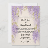 Wisteria Lane Photo Wedding Invitation Kaart (Voorkant)