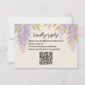 Wisteria Lane QR Code RSVP Card (Voorkant)