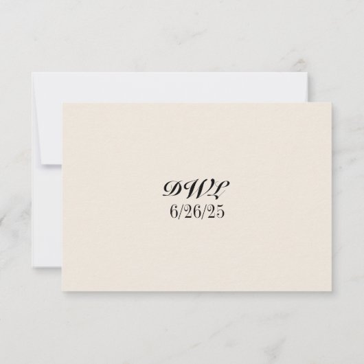 Wisteria Lane QR Code RSVP Card (Achterkant)