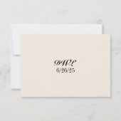 Wisteria Lane QR Code RSVP-kaart RSVP Kaartje (Achterkant)