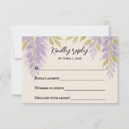 Wisteria Lane RSVP-kaart RSVP Kaartje