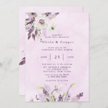 Wisteria Lavender White Roses Chic Wedding