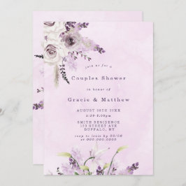 Wisteria Lavert Paarse Witte Rozen Koppel Shower U