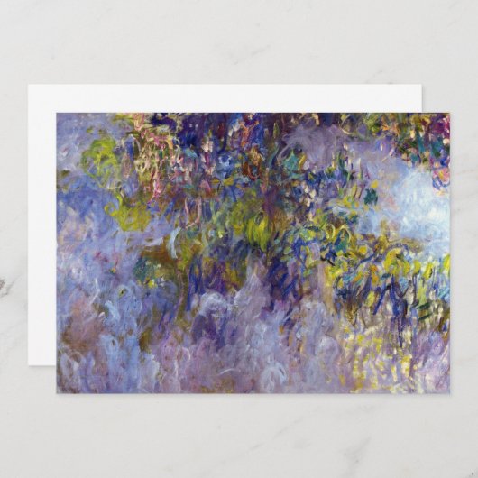 Wisteria (linkerhelft) van Claude Monet (Voorkant / Achterkant)