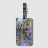 Wisteria (linkerhelft) van Claude Monet Bagagelabel (Voorkant (verticaal))