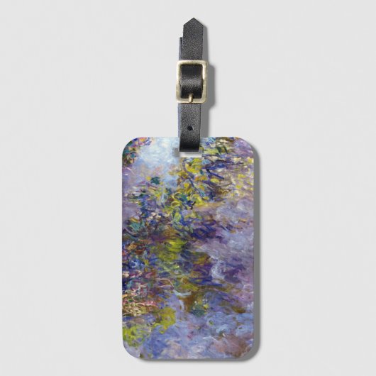Wisteria (linkerhelft) van Claude Monet Bagagelabel (Voorkant (verticaal))