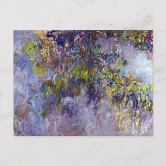 Wisteria (linkerhelft) van Claude Monet Briefkaart (Voorkant)