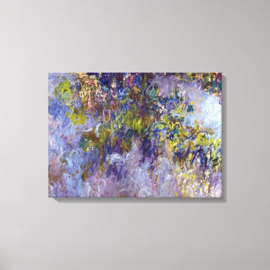 Wisteria (linkerhelft) van Claude Monet Canvas Afdruk (Voorkant)