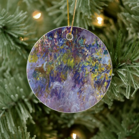 Wisteria (linkerhelft) van Claude Monet Keramisch Ornament (Boom)