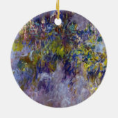Wisteria (linkerhelft) van Claude Monet Keramisch Ornament (Achterkant)