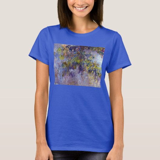 Wisteria (linkerhelft) van Claude Monet T-shirt (Voorkant)
