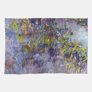 Wisteria (linkerhelft) van Claude Monet Theedoek