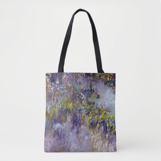 Wisteria (linkerhelft) van Claude Monet Tote Bag (Voorkant)
