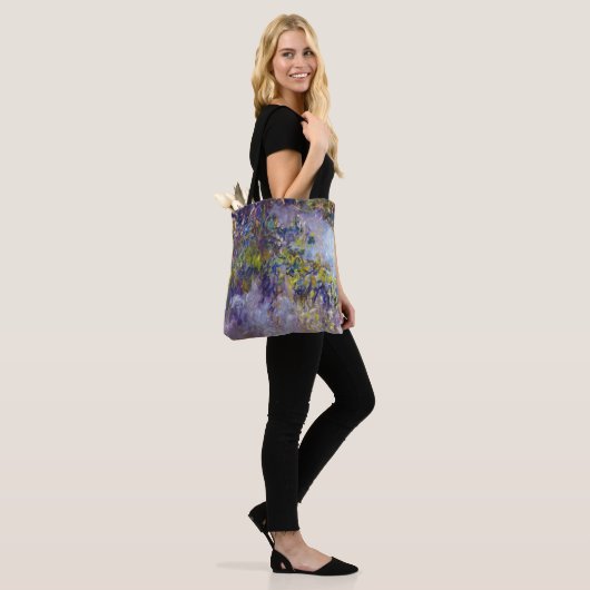 Wisteria (linkerhelft) van Claude Monet Tote Bag (Op model)