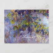 Wisteria (links) door Claudet Monet, Dank u Briefkaart (Voorkant)