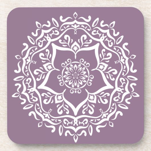 Wisteria Mandala Bier Onderzetter (Voorkant)
