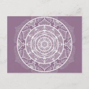 Wisteria Mandala Briefkaart