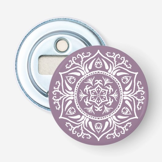 Wisteria Mandala Button Flesopener (Voorkant)