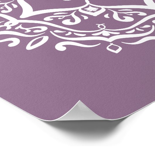 Wisteria Mandala Poster (Hoek)