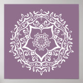 Wisteria Mandala Poster (Voorkant)