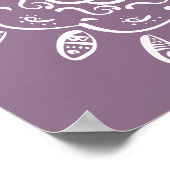 Wisteria Mandala Poster (Hoek)