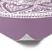 Wisteria Mandala Poster (Hoek)